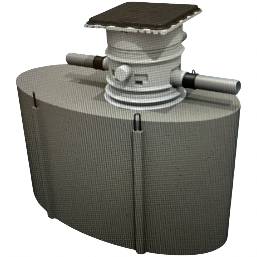 Regenwater bufferput 7.500 liter beton | Aqua Milieu Techniek