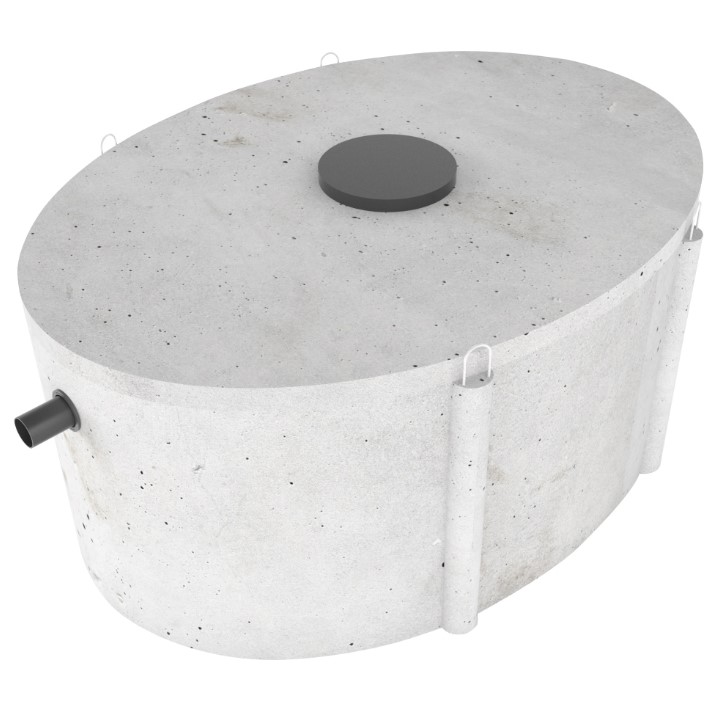 Regenwater bufferput - liter beton | Aqua Milieu Techniek