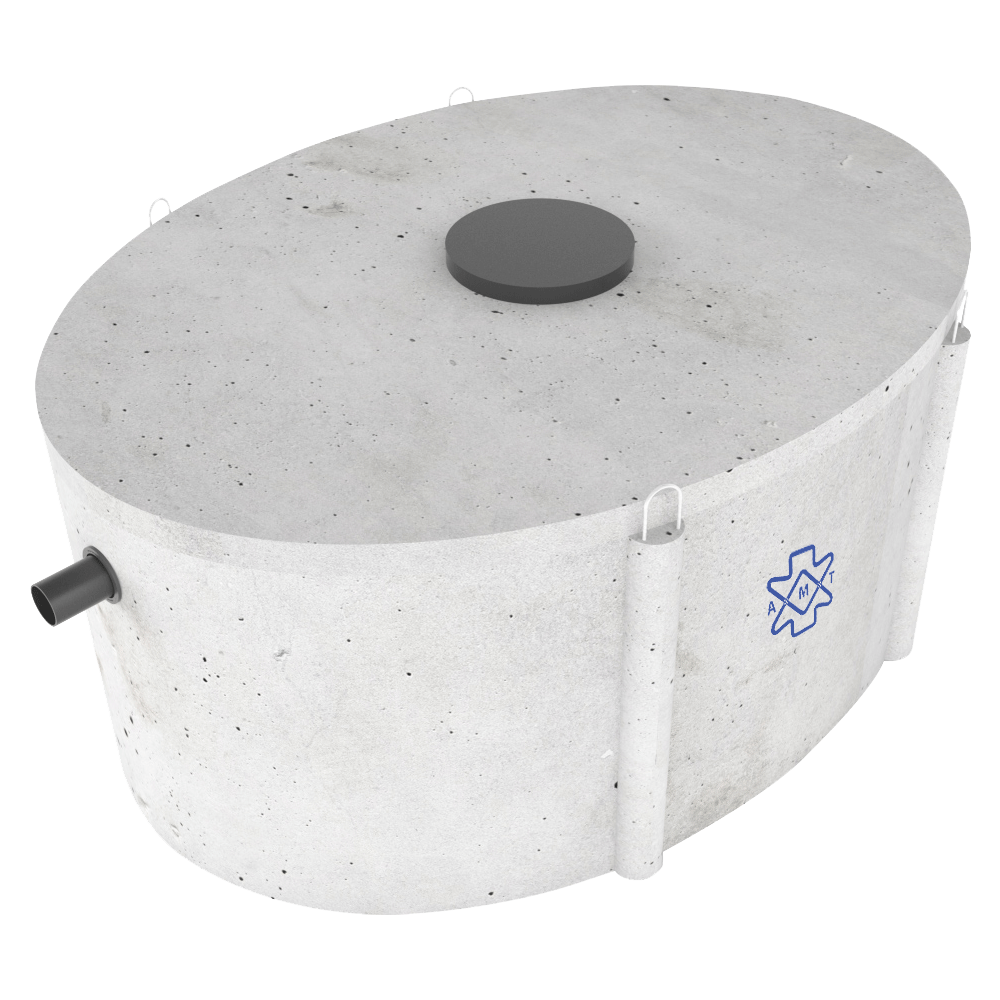 Grand Boek scheidsrechter Regenwater bufferput - 10.000 liter beton | Aqua Milieu Techniek
